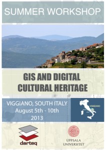 workshop 2013 GIS and Digital Cultural Heritage